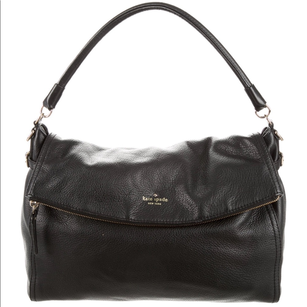 Kate Spade New York pebbled leather satchel